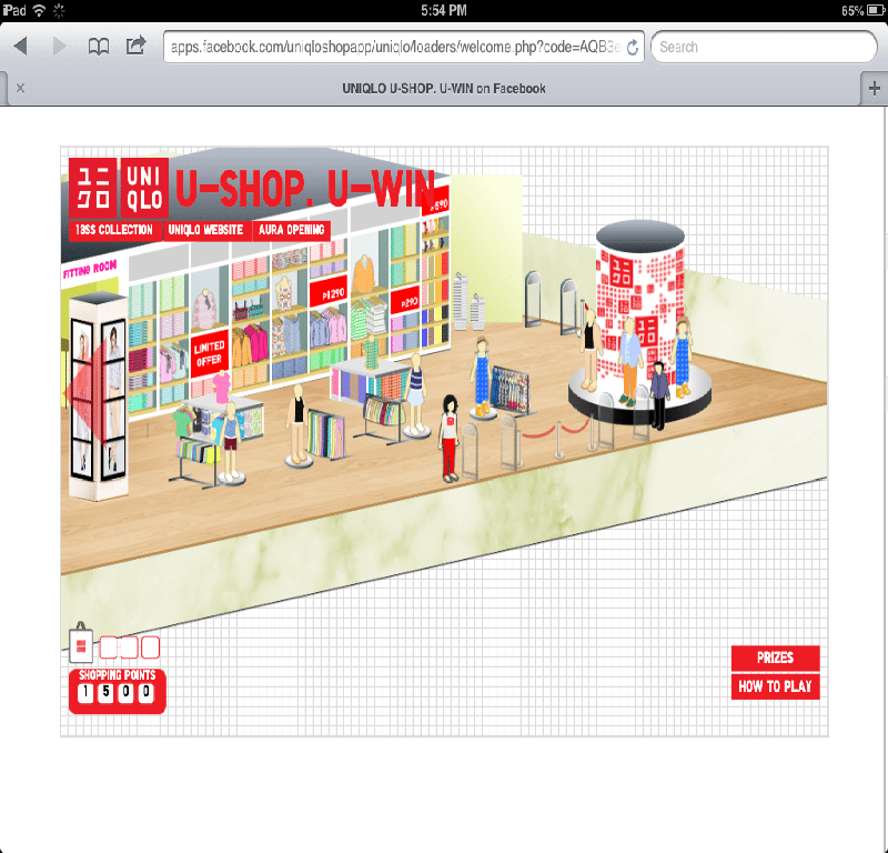 Uniqlo Philippines Facebook Application UShop UWin