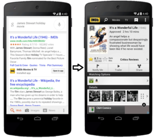 mobile app indexing google