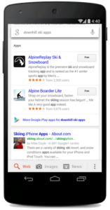 mobile app indexing serps android