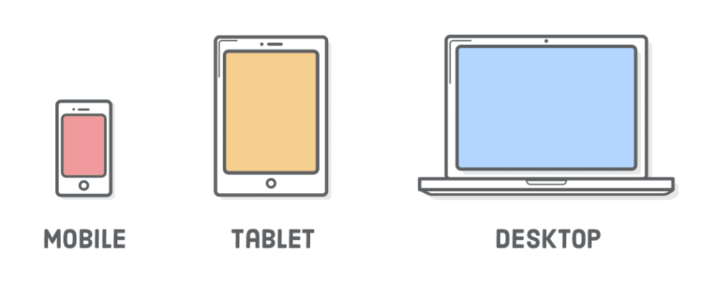 mobile tablet computer plain icons