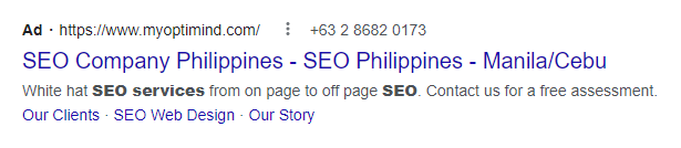 seo vs sem vs google ads paid search ads sample