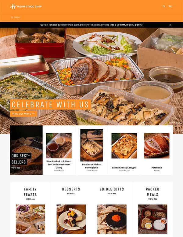 E-commerce Development Projects - Hizon's Food Shop