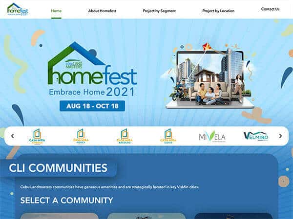 Web Design &amp; Development Project - Sta. Lucia Land