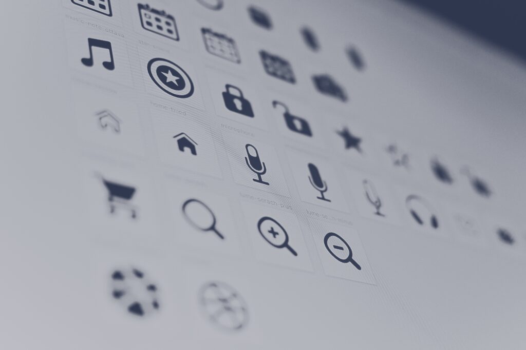 different ways to use icons in mobile apps